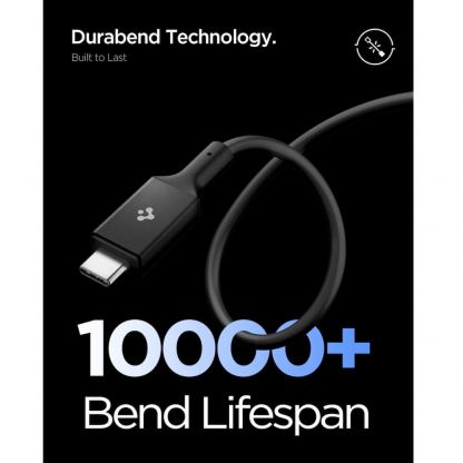 Кабел с бързо зареждане за устройства с USB-C порт - Spigen Essential USB-C to USB-C Cable 100W (черен) (100 см) 5