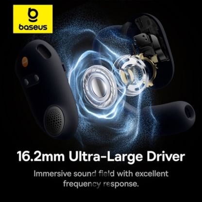 Безжични блутут слушалки със зареждащ кейс - Baseus Eli Sport 1 Open-Ear TWS Earbuds (черен) 9