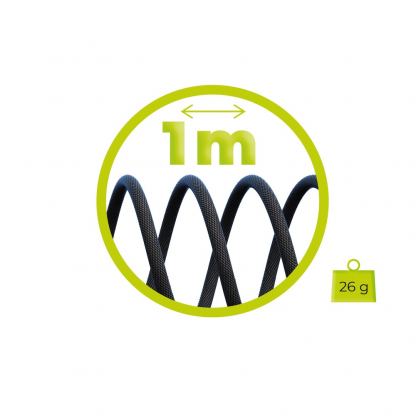 Кабел с бързо зареждане за устройства с USB-C порт - Mobile Origin CB3 Rotating USB-C to USB-C Cable 240W (100см) (черен) 14