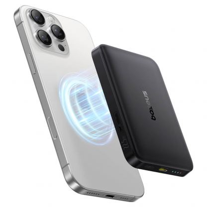 Външна батерия с USB-C порт и безжично зареждане с MagSafe - Baseus EnerFill FM12 10000mAh 22.5W Qi2 MagSafe Power Bank (черен) 3