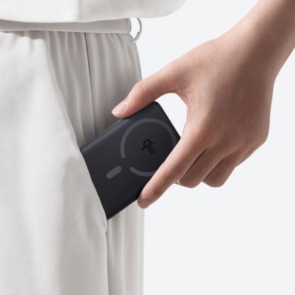 Външна батерия с USB-C порт и безжично зареждане с MagSafe - Baseus EnerFill FM12 10000mAh 22.5W Qi2 MagSafe Power Bank (черен) 4