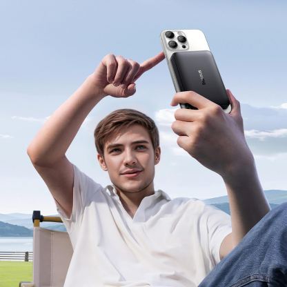 Външна батерия с USB-C порт и безжично зареждане с MagSafe - Baseus EnerFill FM12 10000mAh 22.5W Qi2 MagSafe Power Bank (черен) 5