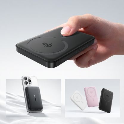 Външна батерия с USB-C порт и безжично зареждане с MagSafe - Baseus EnerFill FM12 10000mAh 22.5W Qi2 MagSafe Power Bank (черен) 9
