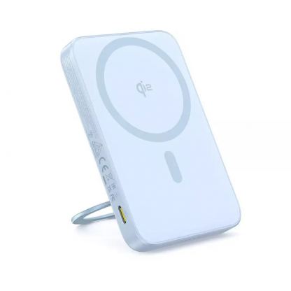 Преносима външна батерия с USB-C порт и безжично зареждане с MagSafe - Baseus PicoGo Qi2 Magnetic Wireless Charging Power Bank 5000 mAh 20W (син) 2