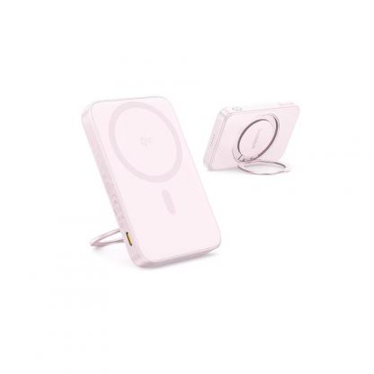 Преносима външна батерия с USB-C порт и безжично зареждане с MagSafe - Baseus PicoGo Qi2 Magnetic Wireless Charging Power Bank 5000 mAh 20W (розов) 2