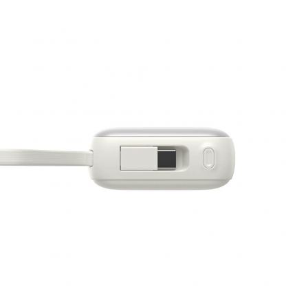 Външна батерия с вградени USB-C и Lightning кабели и USB-C порт и технология за бързо зареждане - Joyroom JR-PBF27 Portable Power Bank 22.5W 10000 mAh (бял) 6