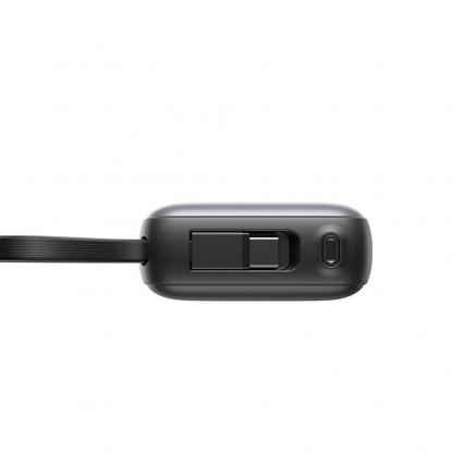 Външна батерия с вградени USB-C и Lightning кабели и USB-C порт и технология за бързо зареждане - Joyroom JR-PBF27 Portable Power Bank 22.5W 10000 mAh (черен) 6