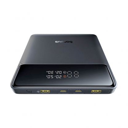 Външна батерия с два USB-A и два USB-C изходи и технология за бързо зареждане - Baseus Blade H1 Digital Display Power Bank 100W 20000 mAh (P10021604123-00) (черен) 5