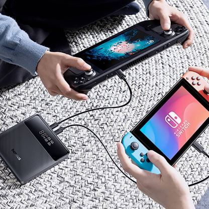Външна батерия с два USB-A и два USB-C изходи и технология за бързо зареждане - Baseus Blade H1 Digital Display Power Bank 100W 20000 mAh (P10021604123-00) (черен) 17