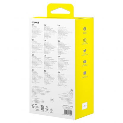 Външна батерия с вграден USB-C и Lightning кабел и USB-C, USB-А портове - Baseus Qpow2 Digital Display Power Bank With USB-C and Lightning cable 22.5W 20000 mAh (черен) 13