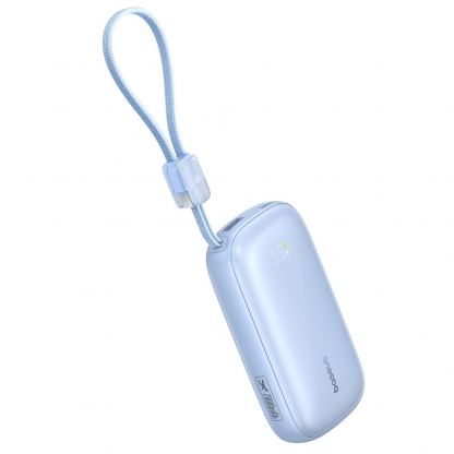 Външна батерия с вграден USB-C и Lightning кабел и USB-C, USB-А портове - Baseus Qpow3 Ultra EnerFill Power Bank With USB-C And Lightning Cable 22.5W 20000mAh (син) 3