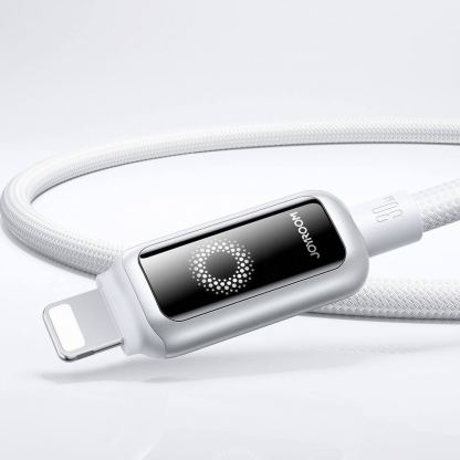 USB-C към Lightning кабел за Apple устройства с Lightning порт - Joyroom S-A55 StarFlight USB-C to Lightning Cable PD 30W (бял) (120 см) 3