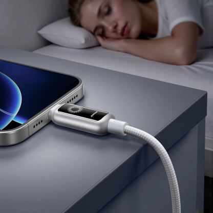 USB-C към Lightning кабел за Apple устройства с Lightning порт - Joyroom S-A55 StarFlight USB-C to Lightning Cable PD 30W (бял) (120 см) 6