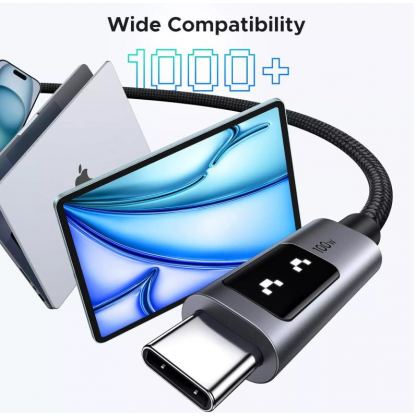 USB-C към USB-C кабел за устройства с USB-C порт (200 см) - Ugreen UNO USB-C to USB-C PD Fast Charging Cable 100W (черен) 5