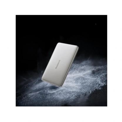 Ултратънка преносима външна батерия с USB-C изход и безжично зареждане с MagSafe - Baseus PicoGo AM41 Ultra Slim Qi2 Magnetic Wireless Charging Power Bank 10000 mAh 27W (титан) 6
