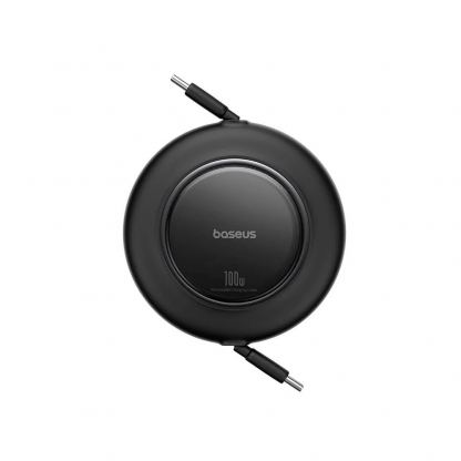 Разтягащ се USB-C към USB-C кабел - Baseus Free2Pull Retractable USB-C to USB-C Cable 100W (черен) (200 см) 2