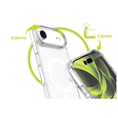 Хибриден кейс с най-висока степен на защита с MagSafe за iPhone 17 Air - Mobile Origin Easy Hybrid MagSafe Case (прозрачен) 6