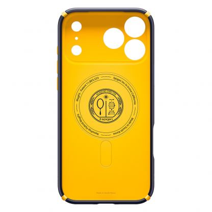 Хибриден удароустойчив кейс с висока степен на защита с MagSafe за iPhone 17 Pro Max - Spigen Nano Pop Hybrid MagSafe Case (лилав-жълт) 4