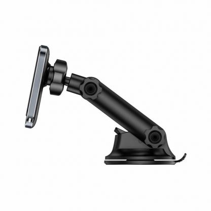 Магнитна поставка за таблото или стъклото на кола с безжично зареждане за iPhone с MagSafe - Tech-Protect MM15W-V2 MagSafe Dashboard Car Mount 15W (черен) 4