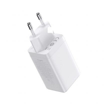 Захранване за ел. мрежа за лаптопи, смартфони и таблети с 2xUSB-C и 1xUSB-A изходи с технология за бързо зареждане - Baseus GaN 5 Pro Laptop Charger 65W (CCGP120202) (бял) 4