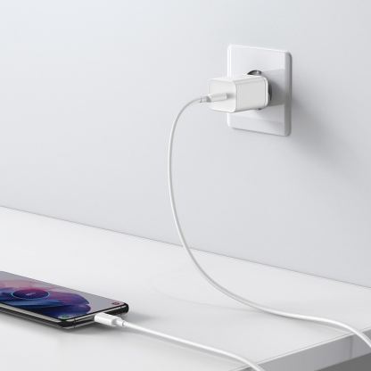 Захранване за ел. мрежа с USB-C изход с технология за бързо зареждане - Baseus Super Si USB-C PD Wall Charger 25W (CCSP020102) (бял) 9