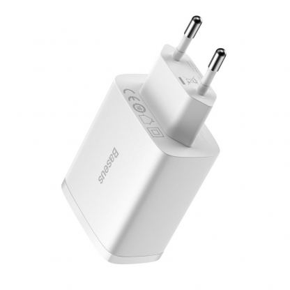 Захранване за ел. мрежа с 3xUSB-A изхода и технология за бързо зареждане - Baseus Compact Wall Charger 3U 17W (бял) 7