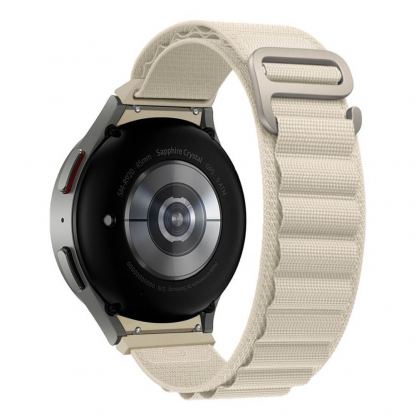Текстилна каишка за Samsung Galaxy Watch, Huawei Watch, Xiaomi, Garmin и други часовници с 20мм захват - Tech-Protect Nylon Pro Band 20mm (бежов) 2