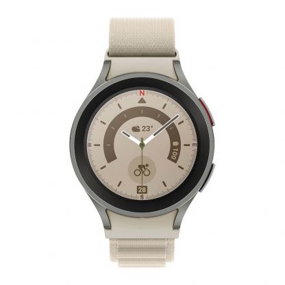 Текстилна каишка за Samsung Galaxy Watch, Huawei Watch, Xiaomi, Garmin и други часовници с 20мм захват - Tech-Protect Nylon Pro Band 20mm (бежов) 3