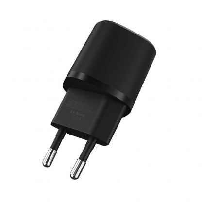 Захранване за ел. мрежа с USB-A и USB-C изходи и технология за бързо зареждане - Tech-Protect C20W Mini Fast Wall Charger 20W (черен) 2