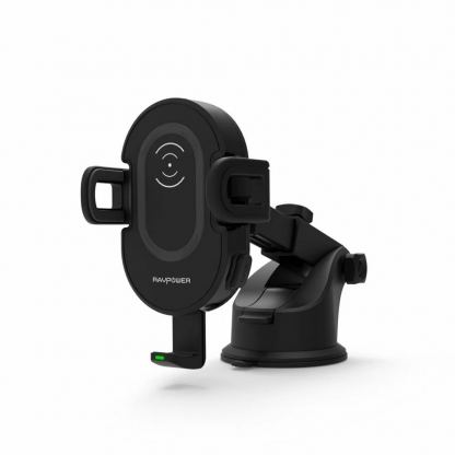 Поставка за кола с безжично зареждане за Qi съвместими смартфони - Ravpower Wireless Chargering Car Holder 10W (черен) 4