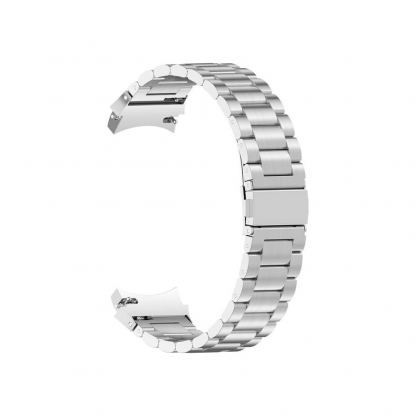 Каишка от неръждаема стомана за Samsung Galaxy Watch, Huawei Watch, Xiaomi, Garmin и други часовници с 20мм захват - Puro Metal Stainless Steel Band 20mm (сребрист) 3