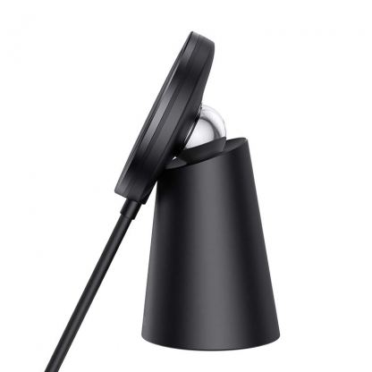 Поставка (пад) за безжично зареждане за iPhone с Magsafe (черен)  - Baseus Simple Magnetic Phone Charging Stand Wireless Charger 15W 3