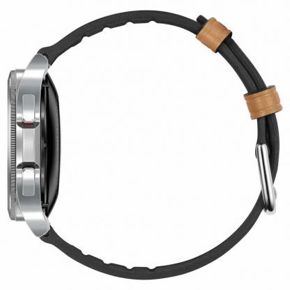 Кожена каишка за Samsung Galaxy Watch, Huawei Watch, Xiaomi, Garmin и други часовници с 20мм захват - Spigen Retro Fit Band 20mm (кафяв) 2
