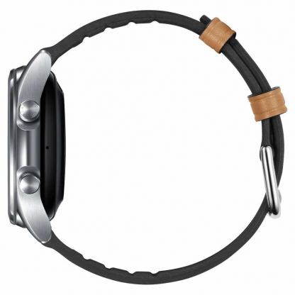 Кожена каишка за Samsung Galaxy Watch, Huawei Watch, Xiaomi, Garmin и други часовници с 20мм захват - Spigen Retro Fit Band 20mm (кафяв) 8