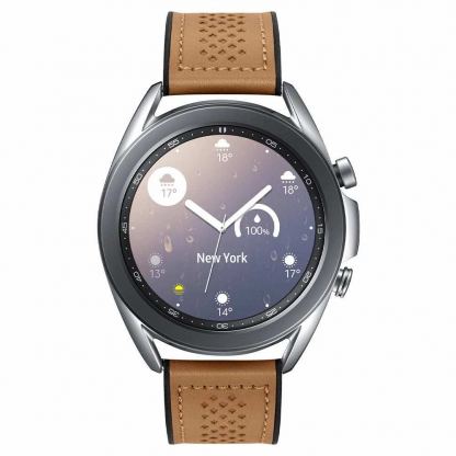 Кожена каишка за Samsung Galaxy Watch, Huawei Watch, Xiaomi, Garmin и други часовници с 20мм захват - Spigen Retro Fit Band 20mm (кафяв) 9
