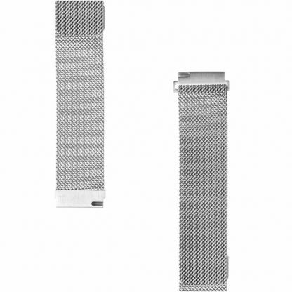 Стоманена, неръждаема каишка за Samsung Galaxy Watch, Huawei Watch, Xiaomi, Garmin и други часовници с 20мм захват - Tactical 640 Milanese Loop Magnetic Stainless Steel Band 20mm (сребрист) 3