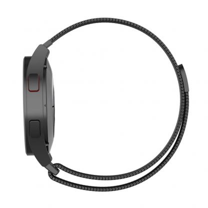 Каишка от неръждаема стомана за Samsung Galaxy Watch, Huawei Watch, Xiaomi, Garmin и други часовници с 20мм захват - Tech-Protect Milanese Steel Band 20mm (черен) 2