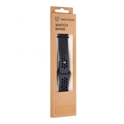 Силиконова каишка за Samsung Galaxy Watch, Huawei Watch, Xiaomi, Garmin и други часовници с 18мм захват - Tactical 803 Double Silicone Band 18mm (тъмносив) 4