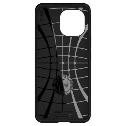 Тънък качествен силиконов (TPU) калъф за Xiaomi Mi 11 - Spigen Rugged Armor Case (черен) 4