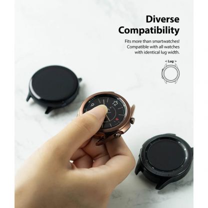 Стоманена каишка за Galaxy Watch, Huawei Watch, Xiaomi, Garmin и други (20 мм) - Ringke Metal One Classic Band 20 mm (черен) 4