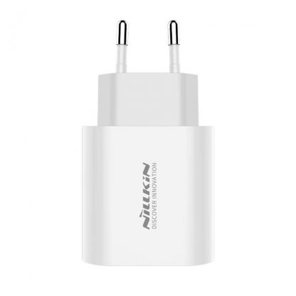 Захранване за ел. мрежа с USB-C изход с технология за бързо зареждане - Nillkin Bijou 18W PD USB Travel Charger (бял) 4