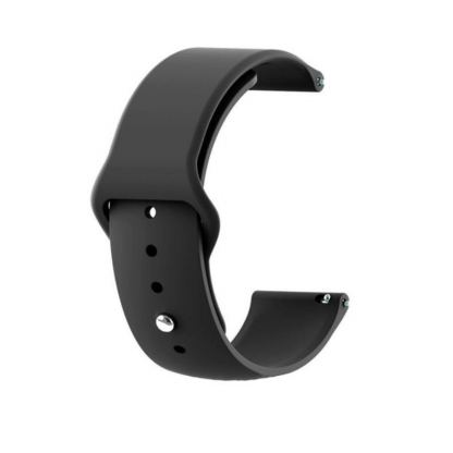 Силиконова каишка за Samsung Galaxy Watch, Huawei Watch, Xiaomi, Garmin и други часовници с 20мм захват - Tactical 432 Silicone Sport Band 20mm (черен) 4