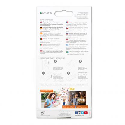 Тънък силиконов кейс и стъклено защитно покритие с извити ръбове за дисплея на Xiaomi Mi Note 10, Mi Note 10 Pro - 4smarts 360° Premium Protection Set (прозрачен) 4