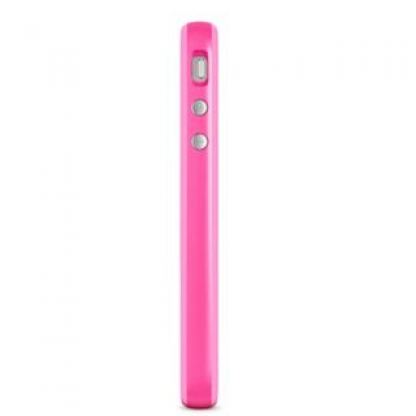 Apple iPhone 5 Bumper - силиконов бъмпер за iPhone 5 (розов) 2