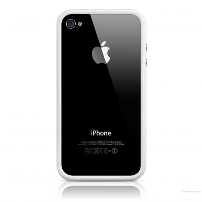 Apple iPhone 5 Bumper - силиконов бъмпер за iPhone 5 (бял) 3