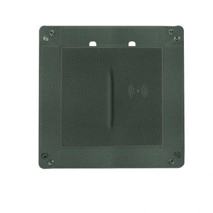 Настолен органайзер с поставка (пад) за безжично зареждане за Qi съвместими устройства - 4smarts Pocket Tray Organizer, 15W (зелен) 7