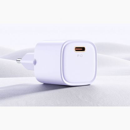 Захранване за ел. мрежа с USB-C изход с технология за бързо зареждане - Mcdodo Mini USB-C PD Fast Charger 20W (лилав) 4
