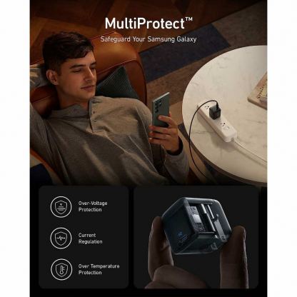 Захранване за ел. мрежа с USB-C изход с технология за бързо зареждане - Anker 313 Super Fast 45W Wall Charger (черен) 4