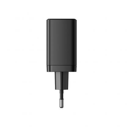 Захранване за ел. мрежа смартфони и таблети с 2xUSB-C изхода и с технология за бързо зареждане - Joyroom Dual Travel Wall Charger USB-C 40W PD (черен) 2