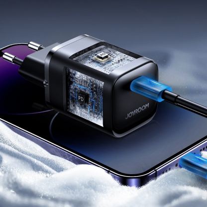Захранване за ел. мрежа с USB-C изход с технология за бързо зареждане - Joyroom Speed Series USB-C PD Wall Charger 30W (черен) 12